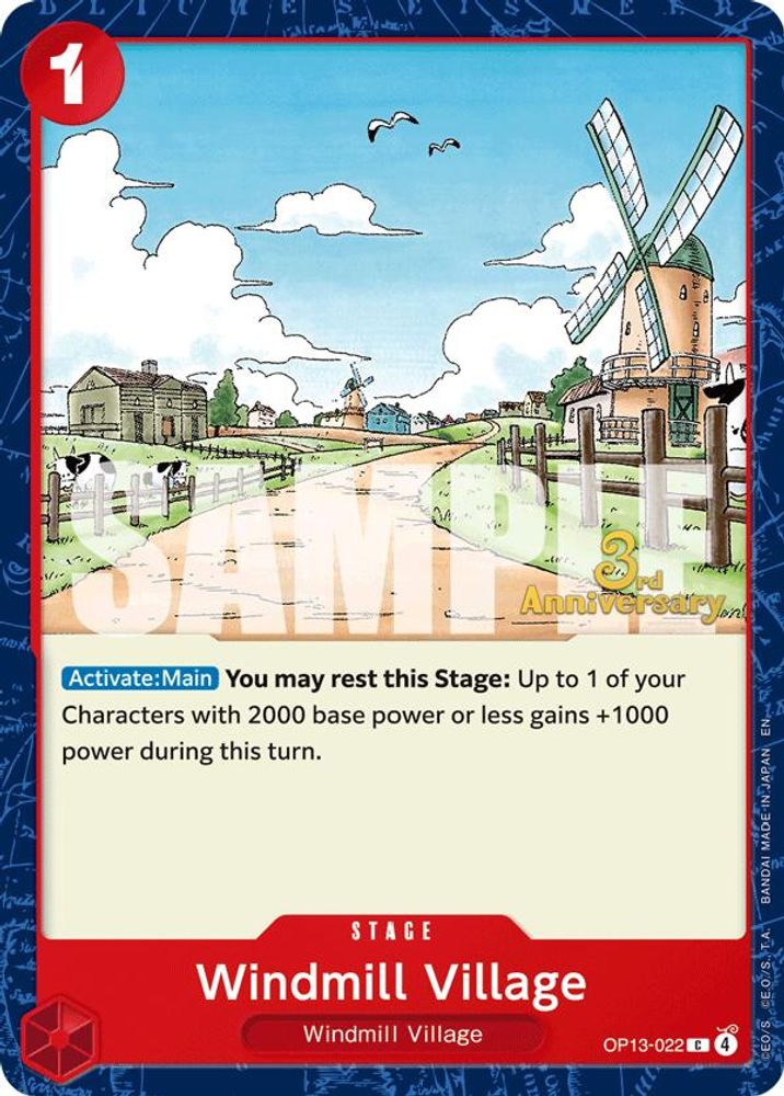 Windmill Village One Piece TCG Card