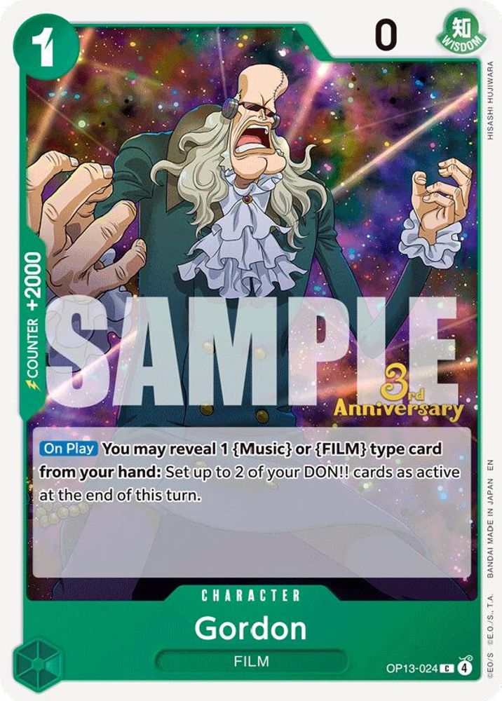 Gordon One Piece TCG Card