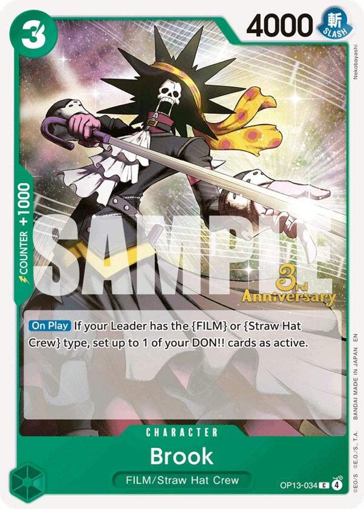 Brook One Piece TCG Card
