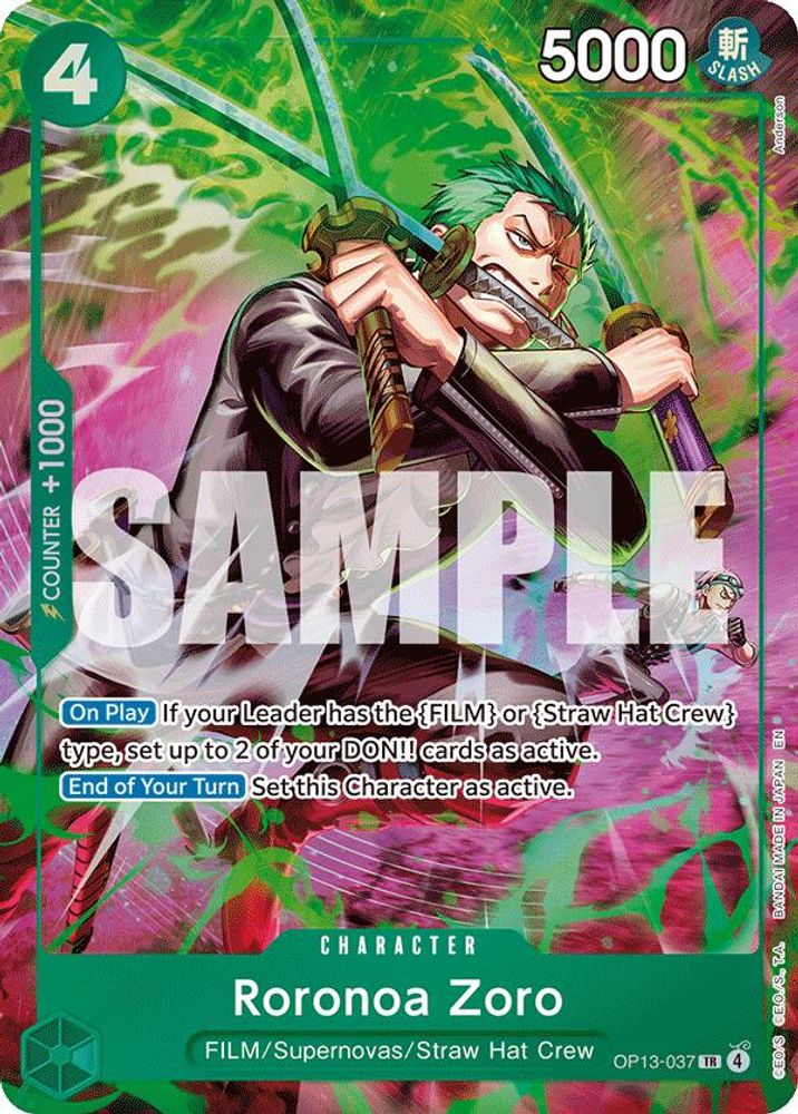 Roronoa Zoro One Piece TCG Card