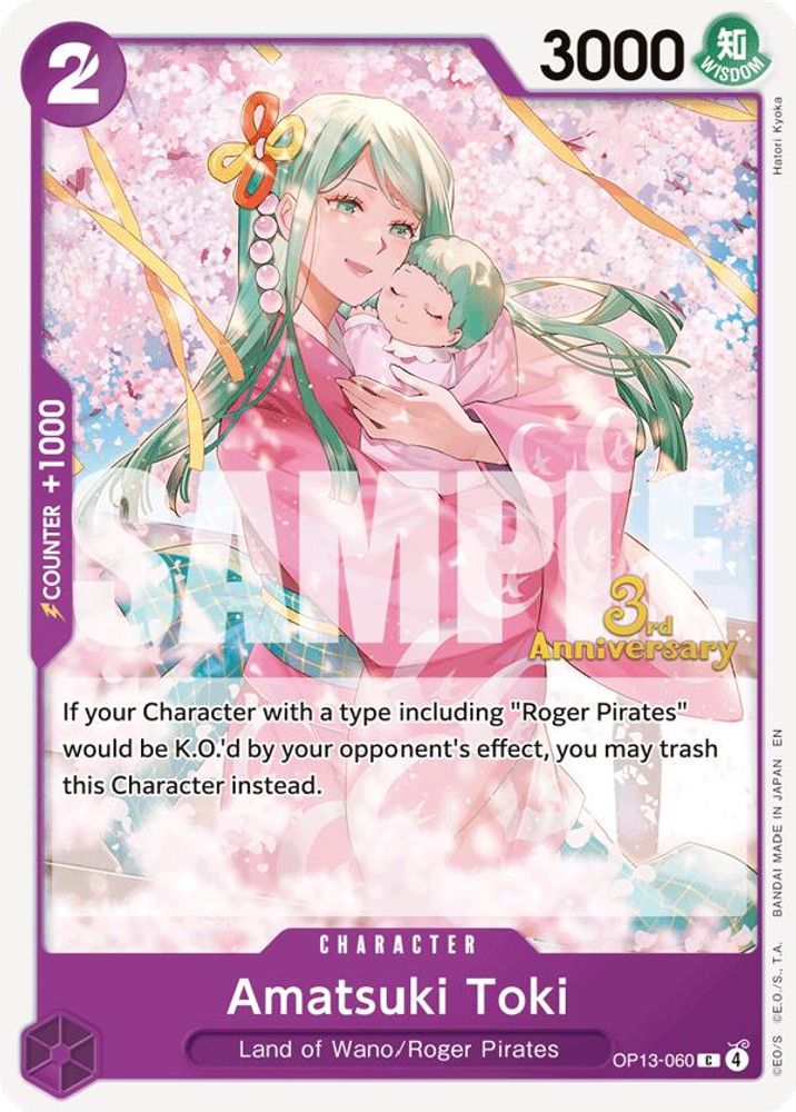 Amatsuki Toki One Piece TCG Card