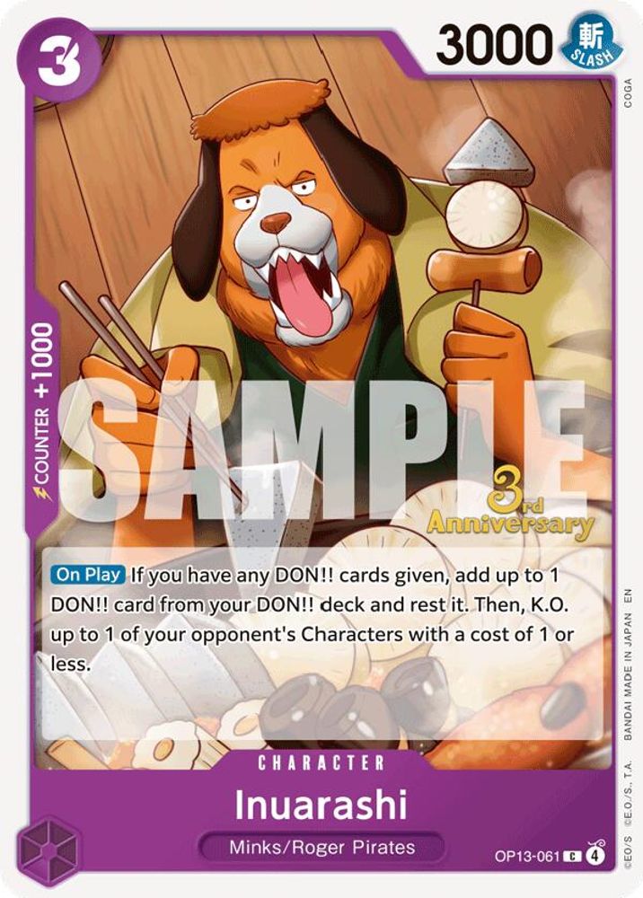 Inuarashi One Piece TCG Card