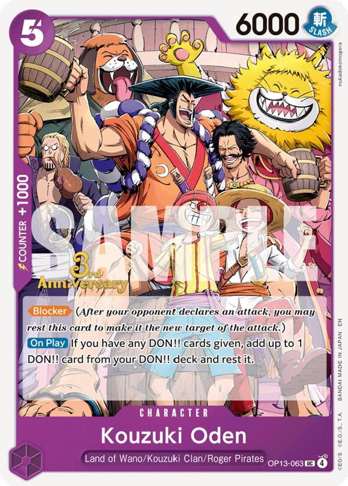 Kouzuki Oden One Piece TCG Card
