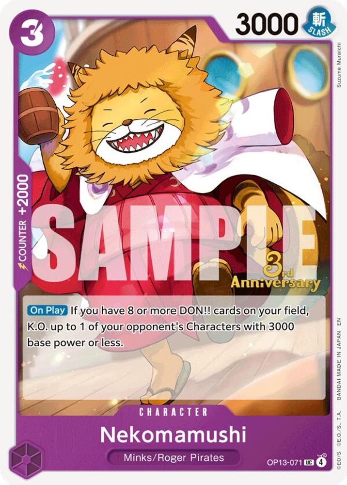 Nekomamushi One Piece TCG Card