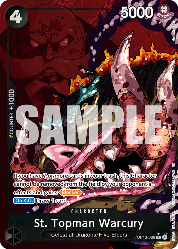 St Topman Warcury OP13 089 p1 One Piece Card Game OPTCG GG OPTCG GG St Topman Warcury OP13 089 p1 One Piece Card Game OPTCG GG OPTCG GG