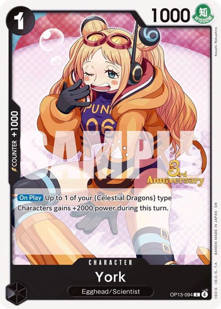 York One Piece TCG Card
