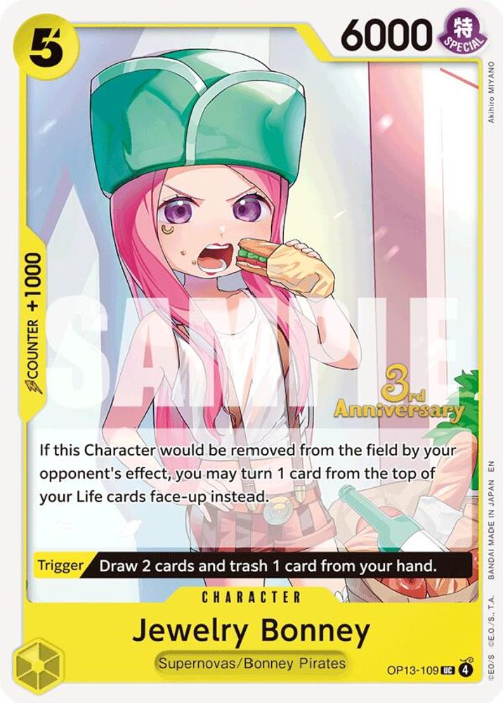 Jewelry Bonney One Piece TCG Card
