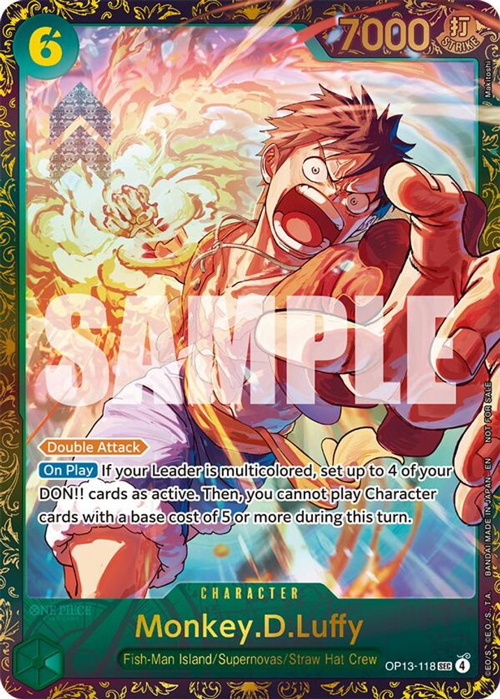 Monkey.D.Luffy One Piece TCG Card