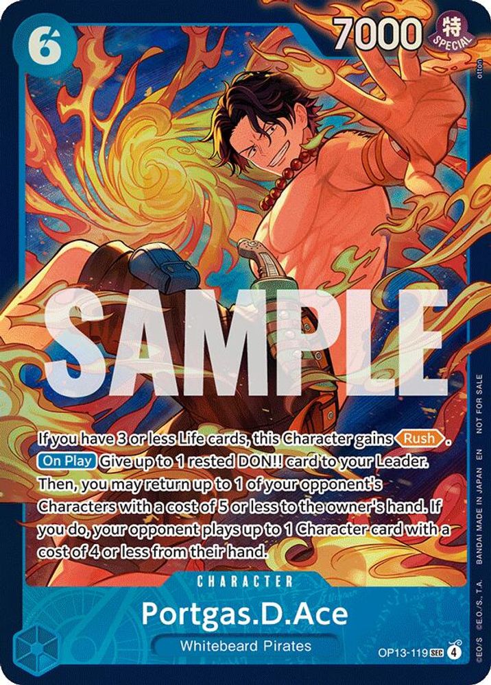 Portgas.D.Ace One Piece TCG Card