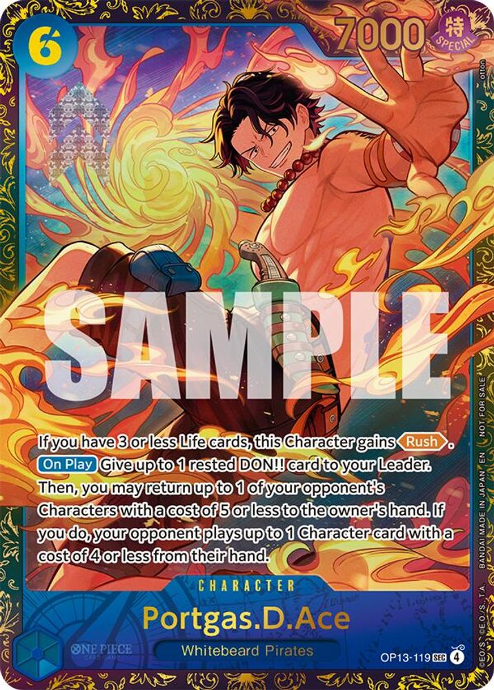 Portgas.D.Ace One Piece TCG Card