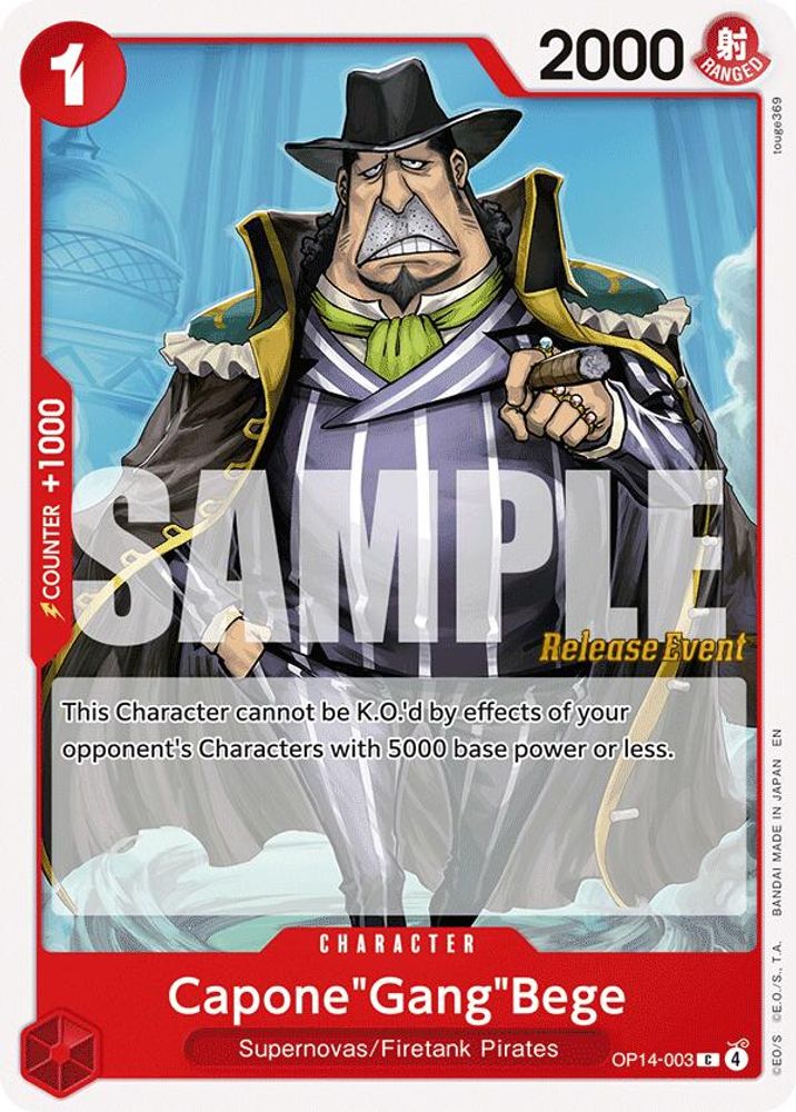 Capone"Gang"Bege One Piece TCG Card