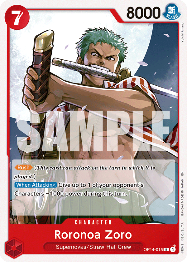 Roronoa Zoro One Piece TCG Card