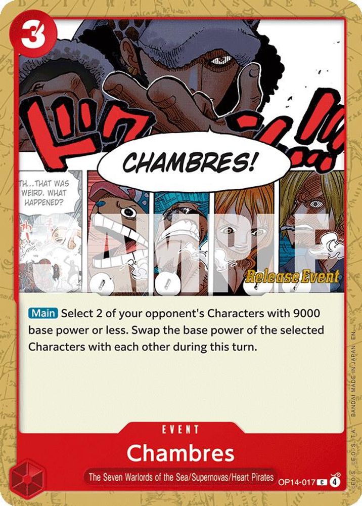 Chambres One Piece TCG Card