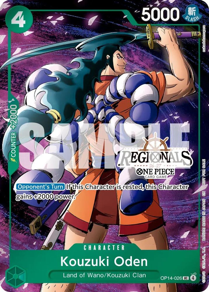 Kouzuki Oden One Piece TCG Card
