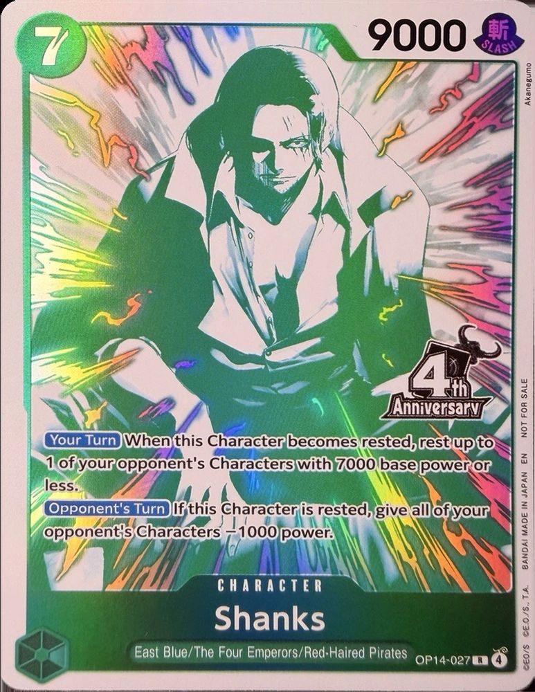 Shanks One Piece TCG Card