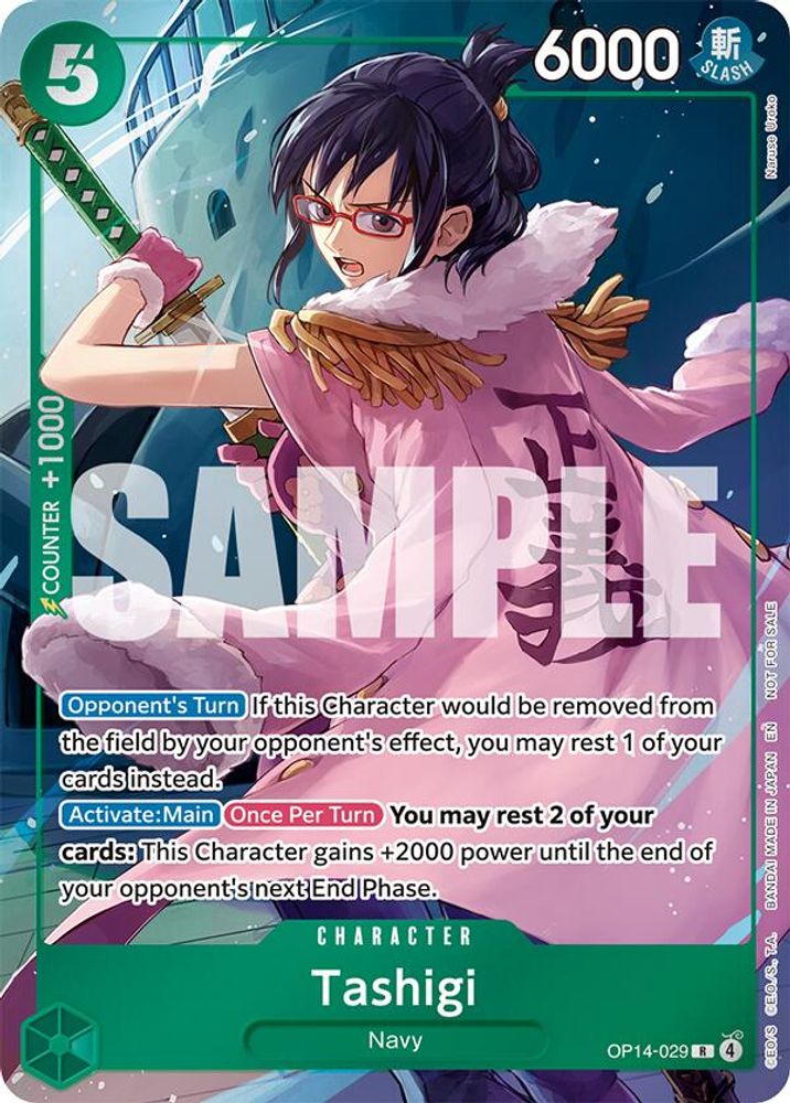 Tashigi One Piece TCG Card