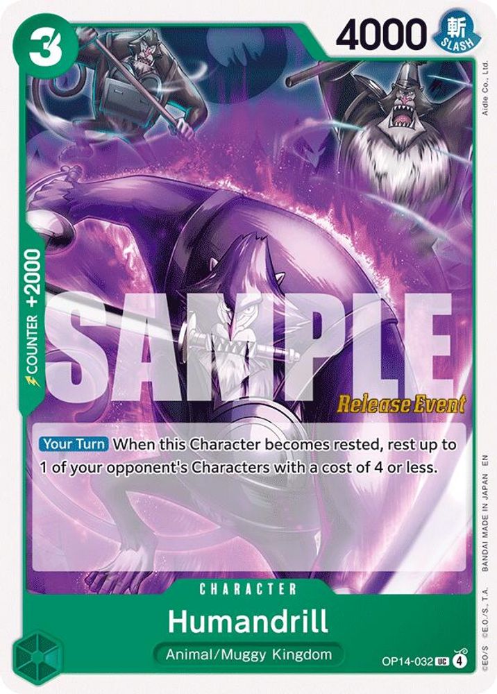 Humandrill One Piece TCG Card