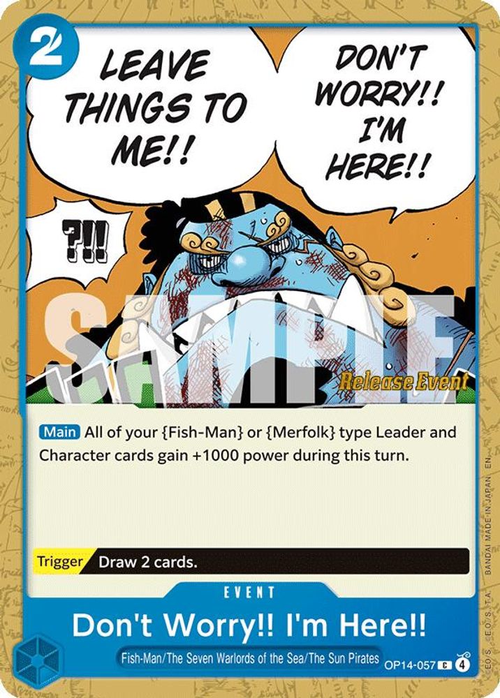 Don't Worry!! I'm Here!! One Piece TCG Card