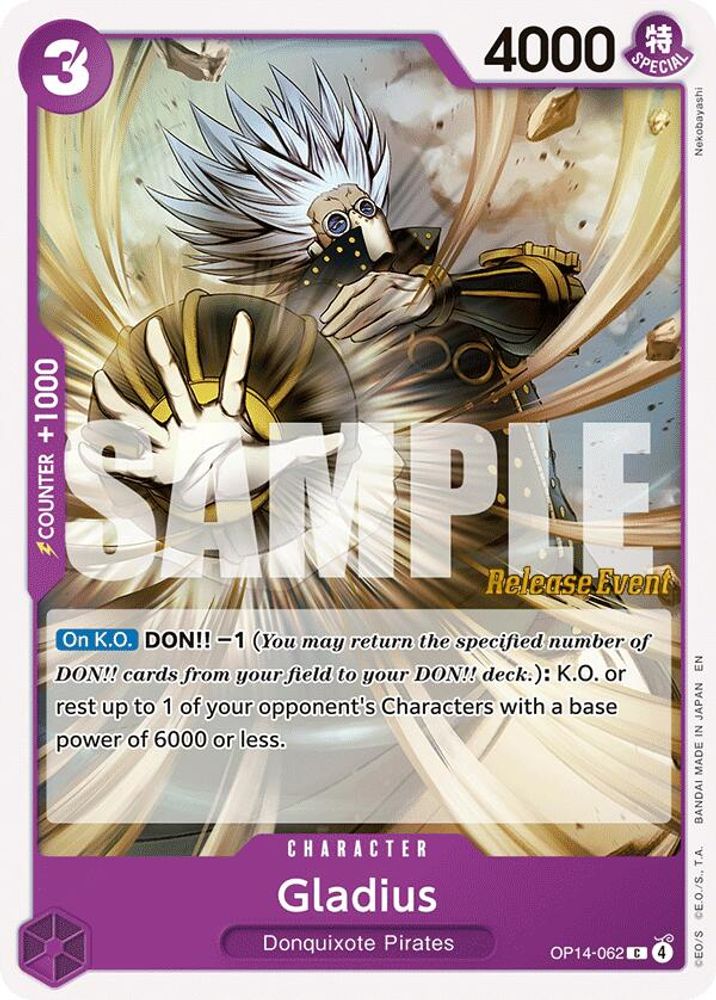 Gladius One Piece TCG Card