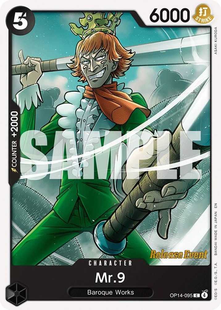 Mr.9 One Piece TCG Card