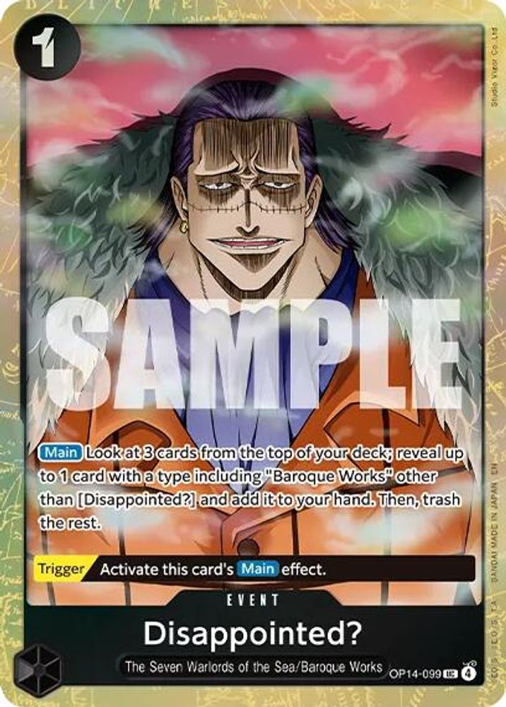 Disappointed? One Piece TCG Card