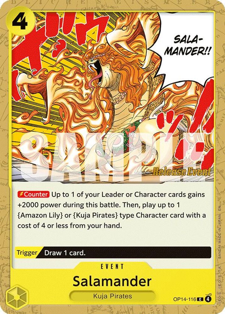 Salamander One Piece TCG Card