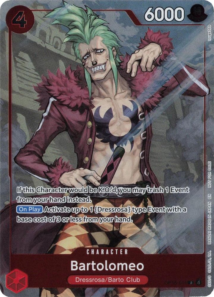 Bartolomeo One Piece TCG Card