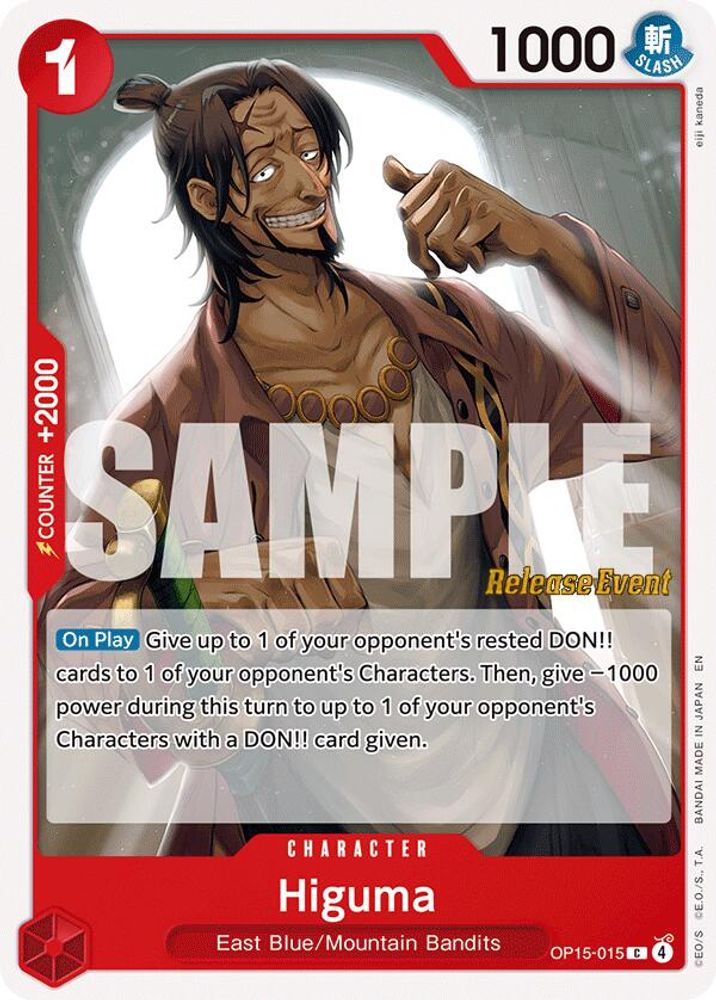 Higuma One Piece TCG Card