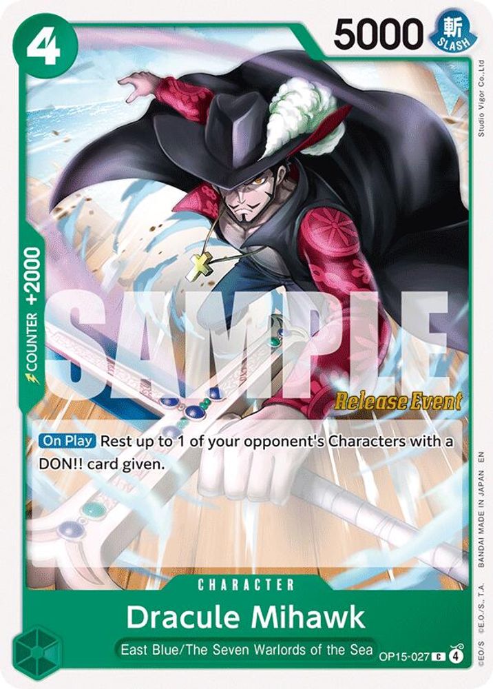 Dracule Mihawk One Piece TCG Card