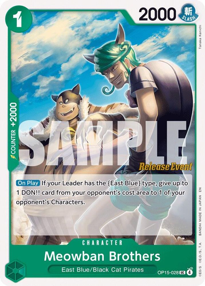 Meowban Brothers One Piece TCG Card