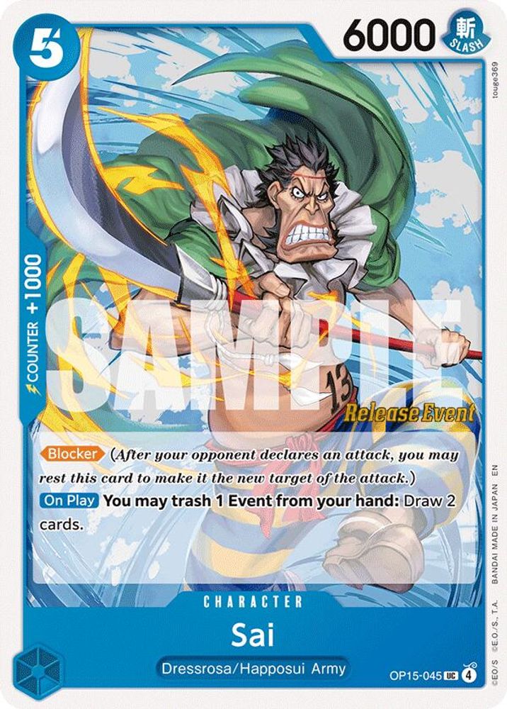 Sai One Piece TCG Card