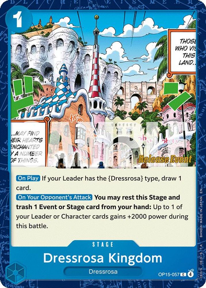Dressrosa Kingdom One Piece TCG Card