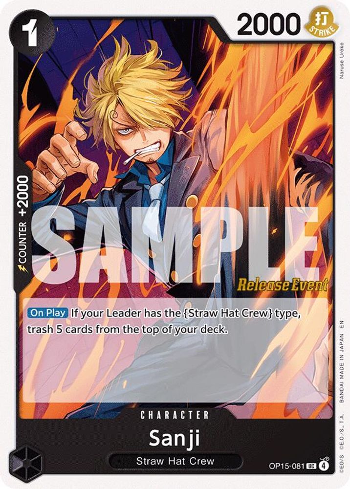 Sanji One Piece TCG Card