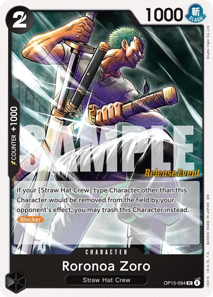 Roronoa Zoro One Piece TCG Card
