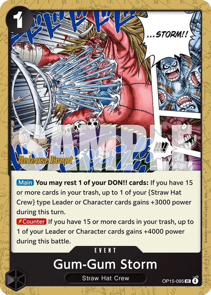 Gum-Gum Storm One Piece TCG Card