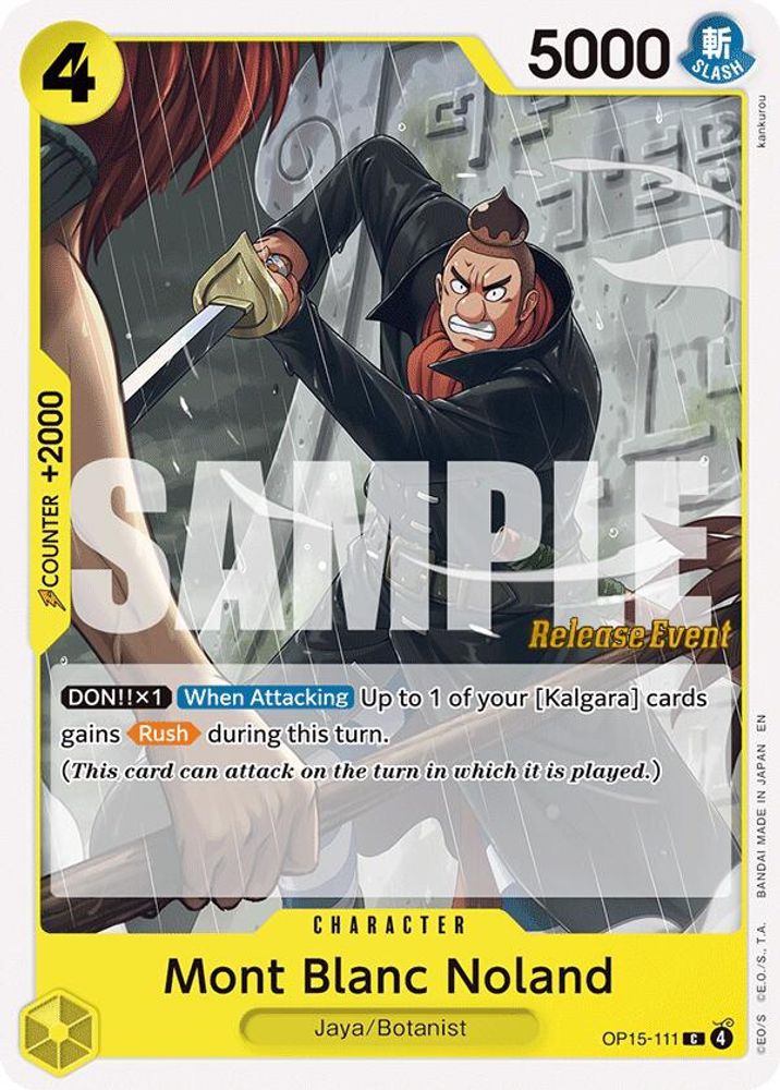 Mont Blanc Noland One Piece TCG Card