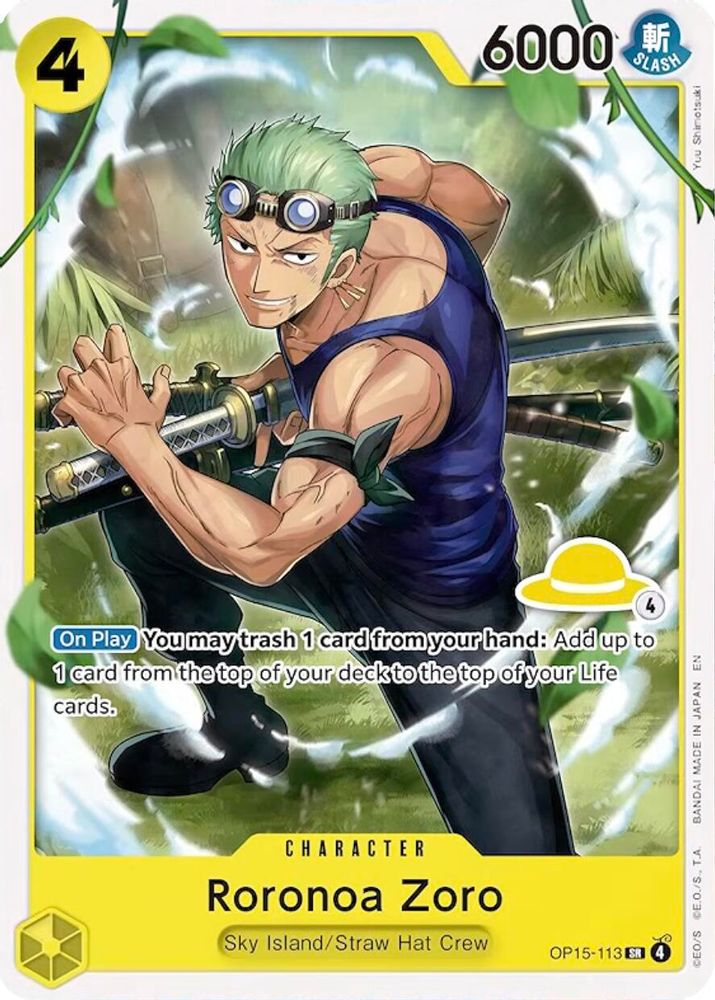 Roronoa Zoro One Piece TCG Card