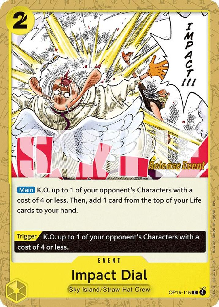 Impact Dial One Piece TCG Card