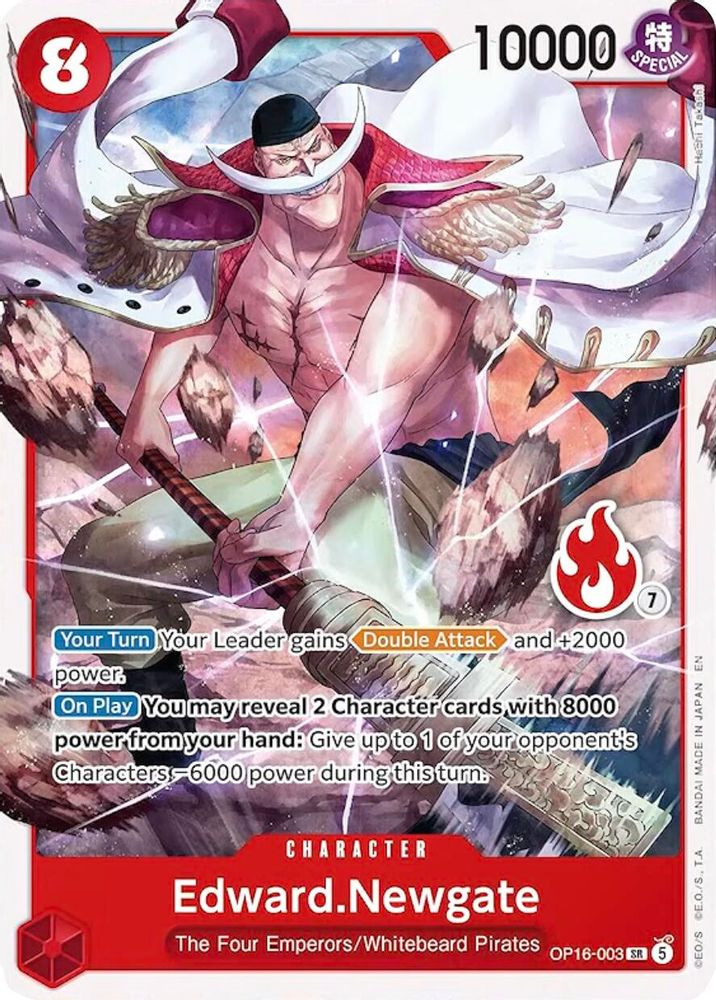 Edward.Newgate One Piece TCG Card