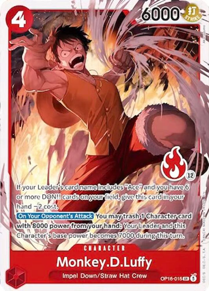 Monkey.D.Luffy One Piece TCG Card