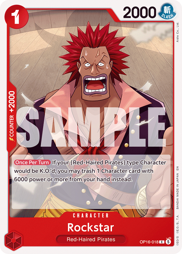 Rockstar One Piece TCG Card
