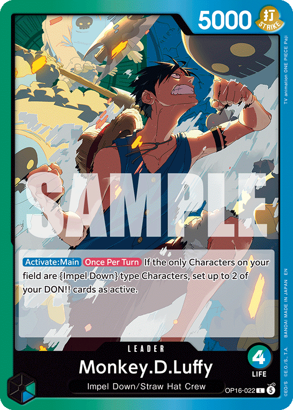 Monkey.D.Luffy One Piece TCG Card