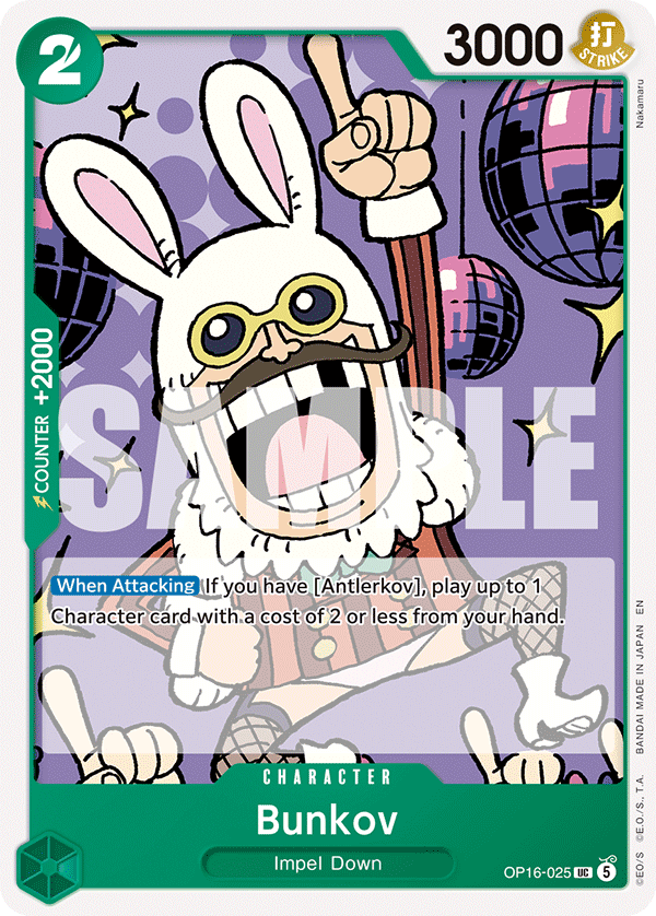 Bunkov One Piece TCG Card