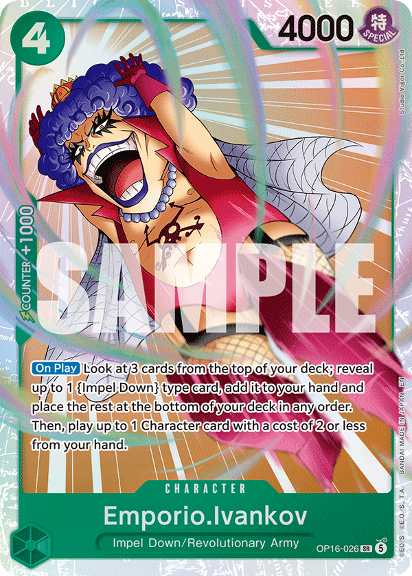 Emporio.Ivankov One Piece TCG Card