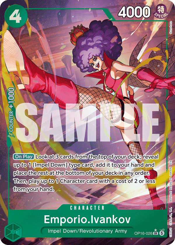 Emporio.Ivankov One Piece TCG Card