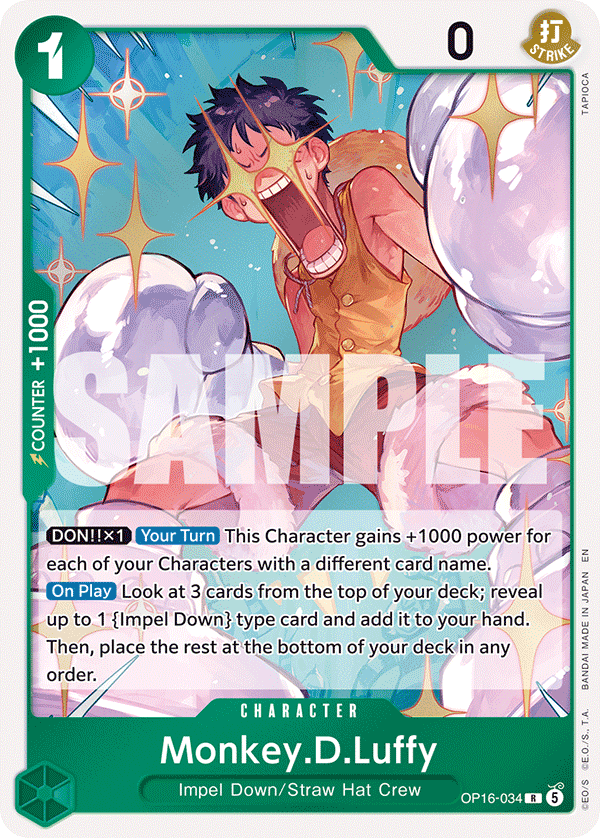 Monkey.D.Luffy One Piece TCG Card