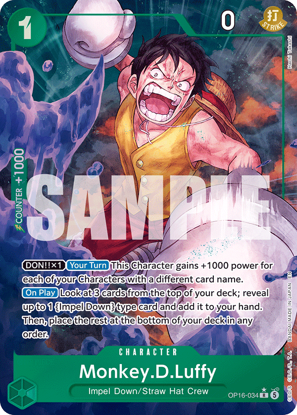Monkey.D.Luffy One Piece TCG Card
