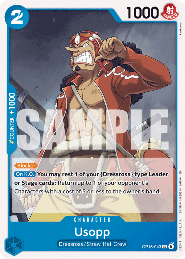 Usopp One Piece TCG Card