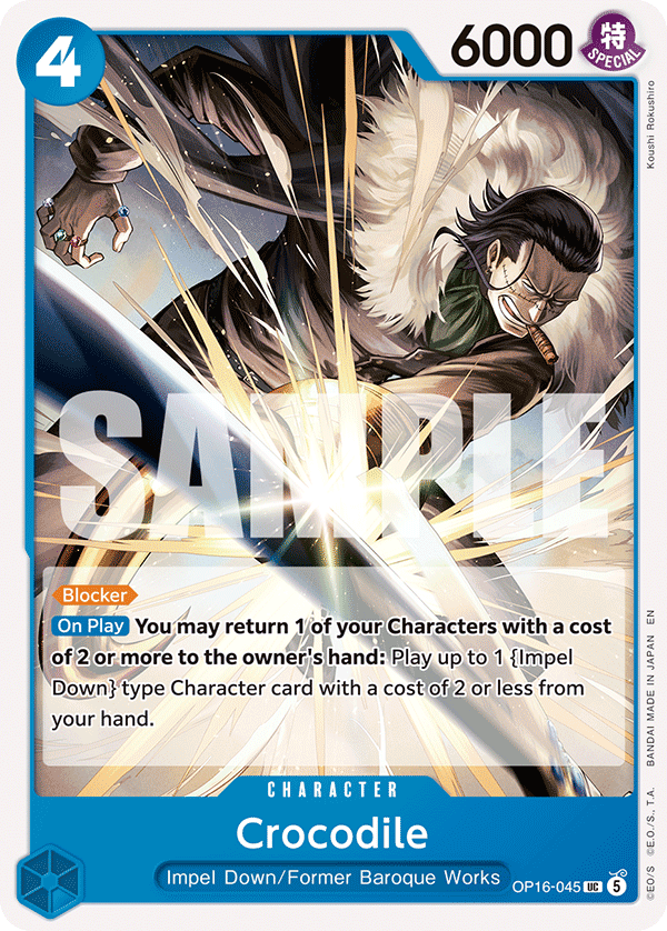 Crocodile One Piece TCG Card
