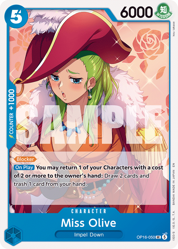 Miss Olive One Piece TCG Card